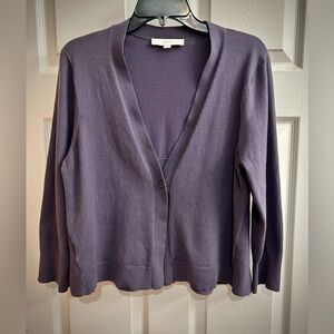 🌹Ann Taylor Loft blue cardigan L